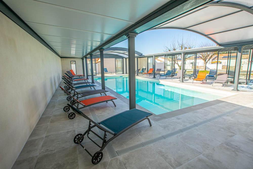 Le Pacha Maison Avec Piscine/Parking/Wifi/Plages 5Kms 莱马特 外观 照片